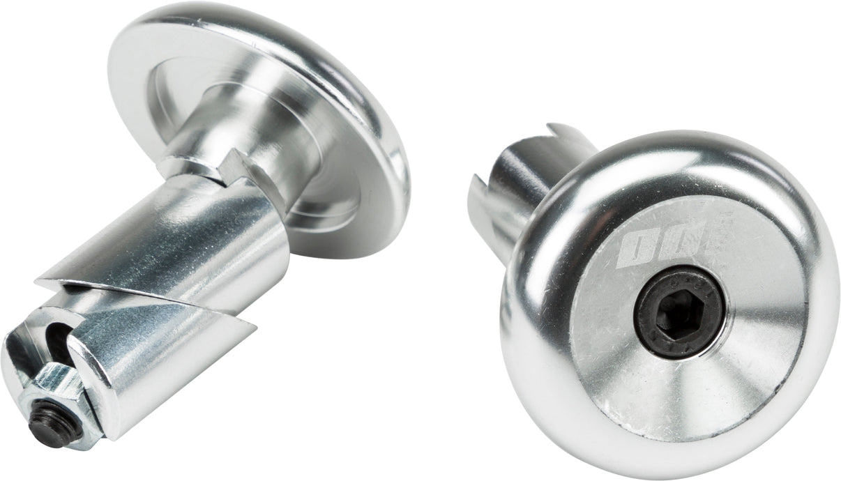 Aluminum Bar End Plugs Silver ODI