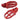Aluminum Footpegs Gas Red DRC