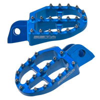 Aluminum Footpegs Hus H Blue DRC