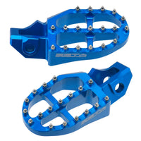 Aluminum Footpegs Hus H Blue DRC