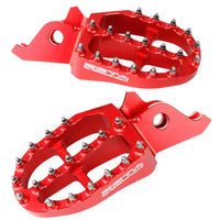 Aluminum Footpegs Red ZETA