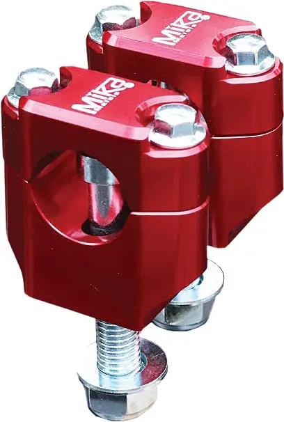 Bar Clamps Rubber Mounted 1 1/8" Red MIKA METALS