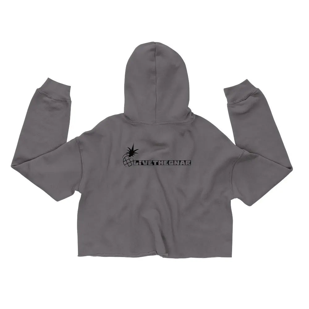 Chicas Live the Gnar Crop Hoodie LiveTheGnar