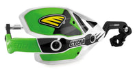 Cycra Probend Ultra CRM Green & White Handguards - 7/8th" Clamp Cycra
