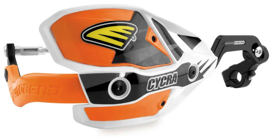Cycra Probend Ultra CRM Orange & White Hand Guards - 1 1/8th" Clamp Cycra