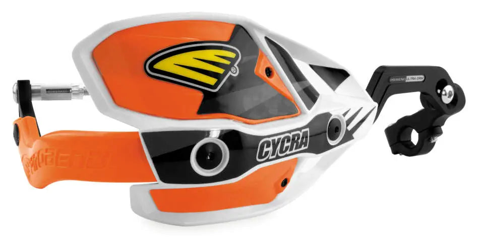 Cycra Probend Ultra CRM Orange & White Handguards - 7/8th" Clamp Cycra