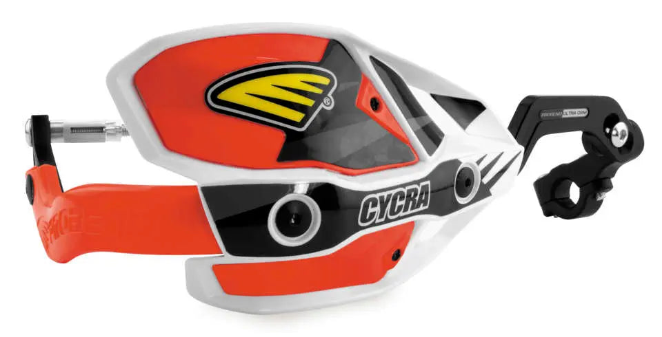 Cycra Probend Ultra CRM Red & White Handguards - 7/8th" Clamp Cycra