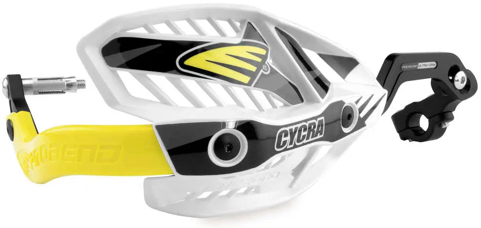 Cycra Probend Ultra CRM Yellow & White Hand Guards - 1 1/8th" Clamp Cycra