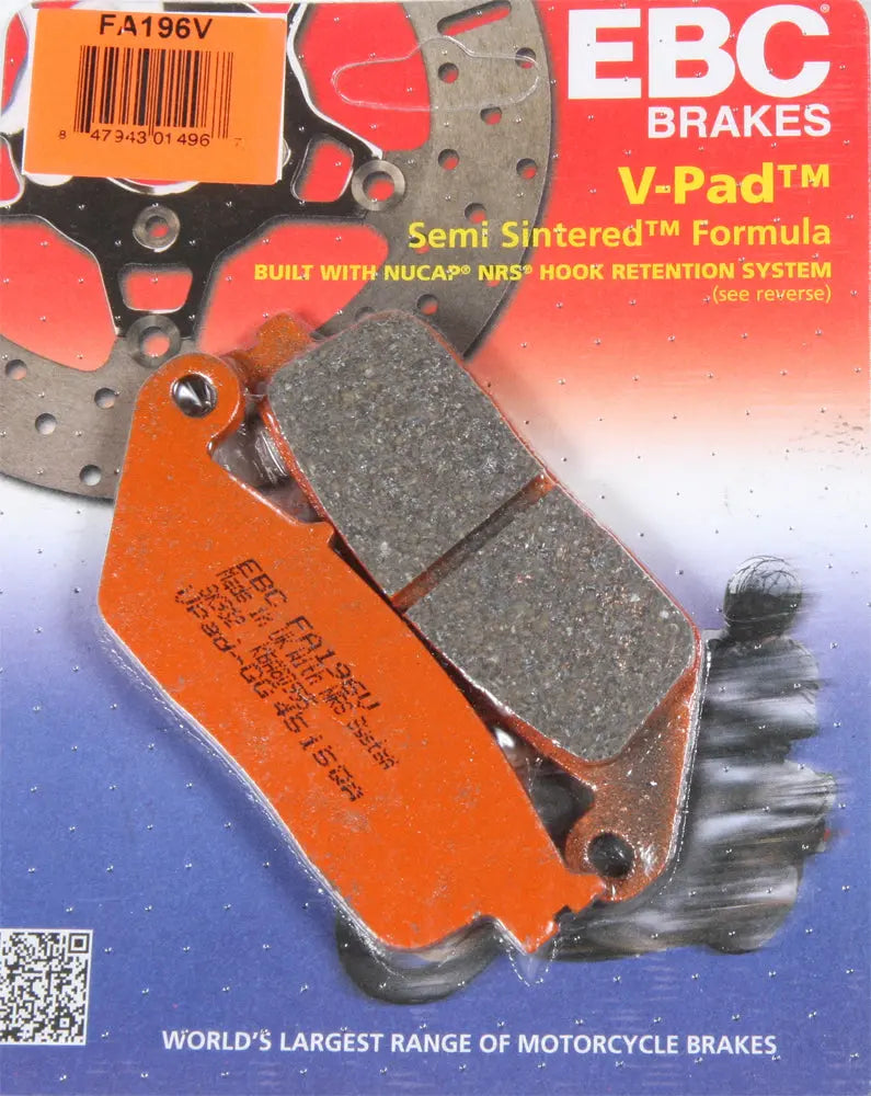 EBC Brake Pads V Series - Semi-Sintered V-Pads - FA196V EBC