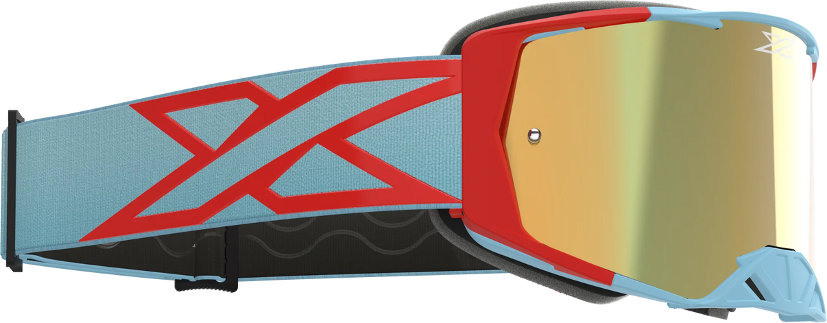 EKS Lucid Caliber Goggle Light Blue with Gold Mirror Lens EKS BRAND