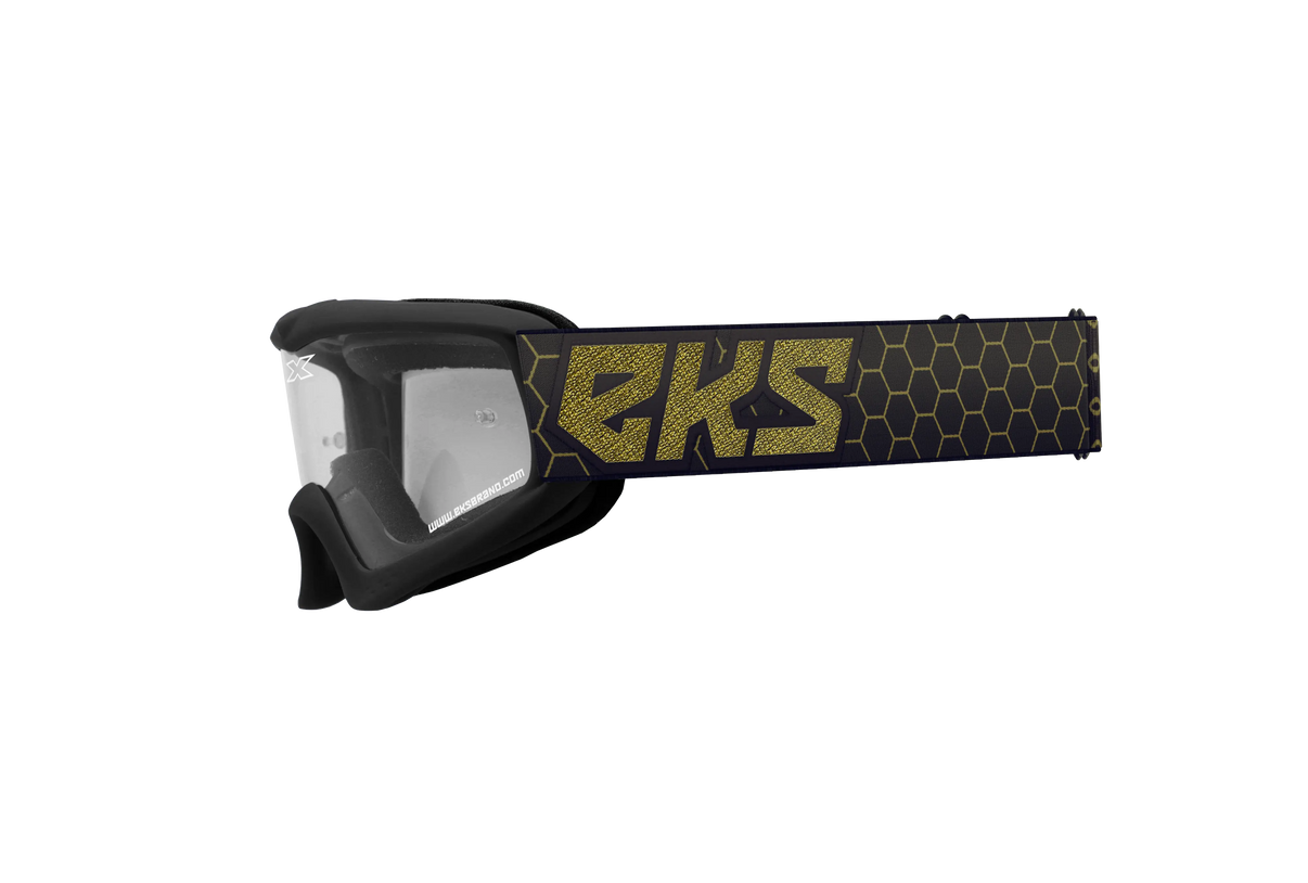 EKS Xgrom Youth Goggle Black/Gold Metallic Clear EKS BRAND