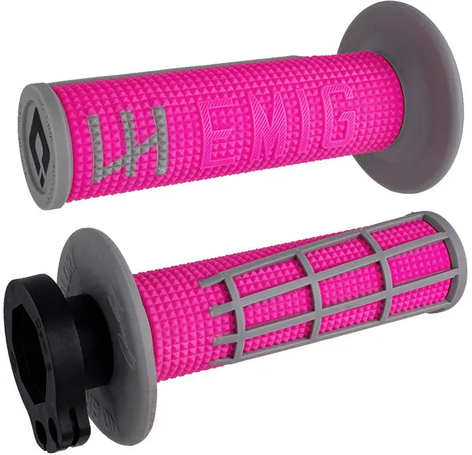 Emig 2.0   V2 Lock On Grip Pink/Grey ODI