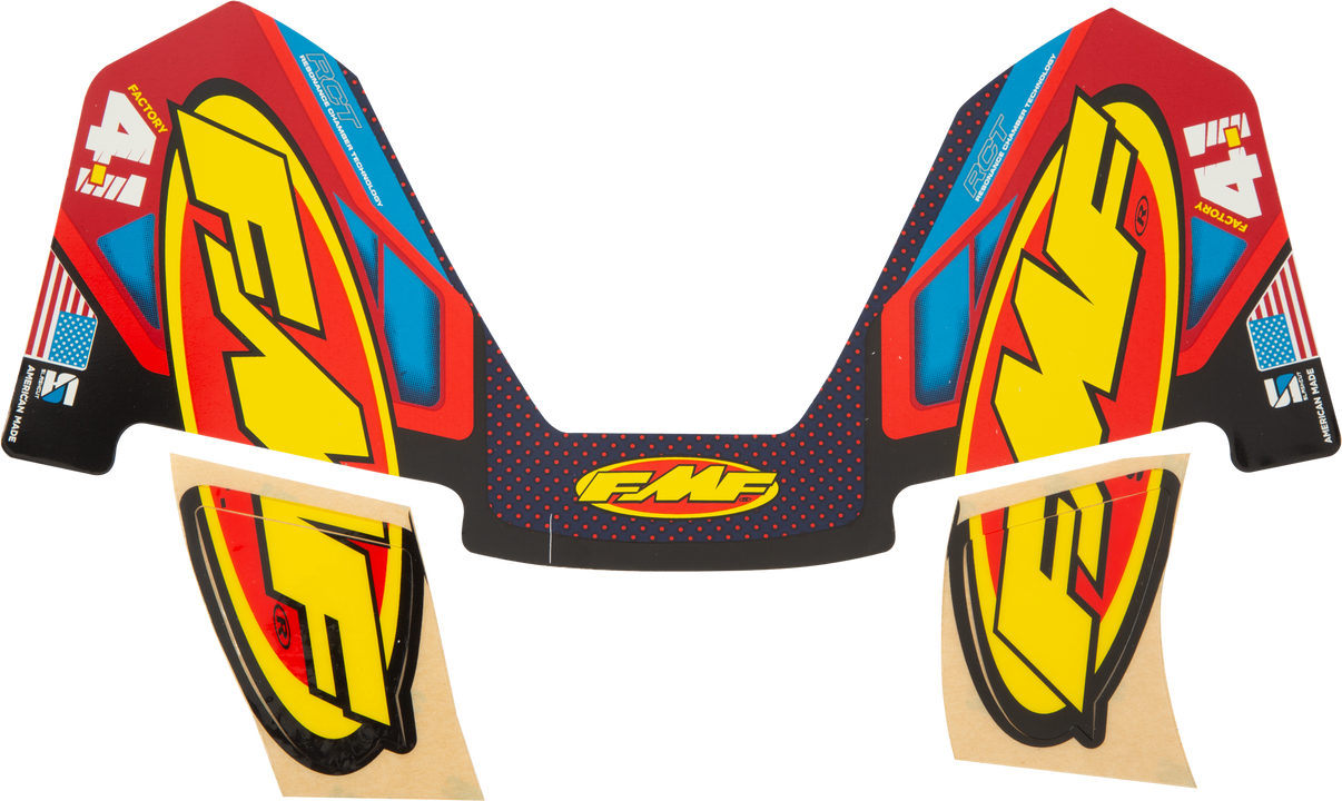 FMF 4.1 Titanium Rct Wrap Decal FMF