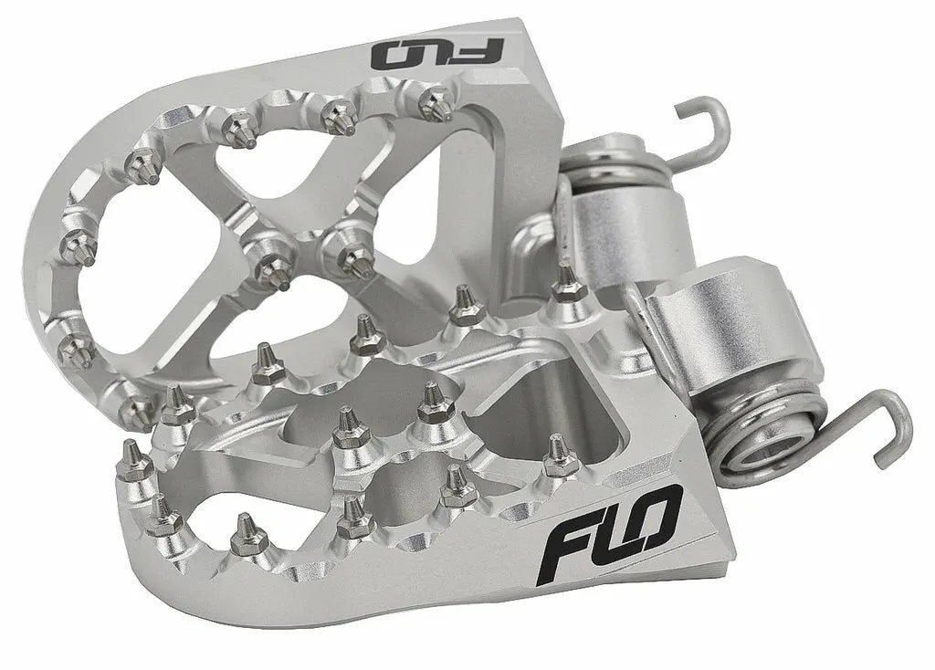 Flo Footpeg Low Silver 12mm Down Hus/Ktm/Gas FLO MOTORSPORTS