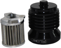Flo Reusable Steel Oil Filter - Black - Harley Davidson/BMW/Moto Guzzi PCRACING