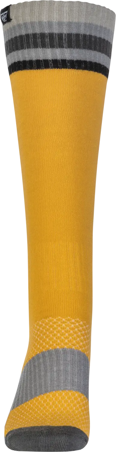 Fly Racing Youth Mx Socks - Thin Yellow FLY RACING