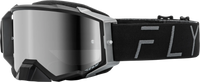Fly Racing Zone Pro Goggle Black/Grey W/ Black Mirror/Smoke Lens FLY RACING