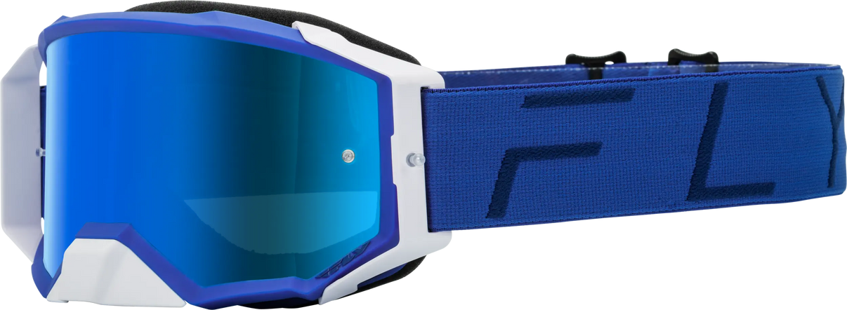 Fly Racing Zone Pro Goggle Blue W/ Sky Blue Mir/Sky Blue Lens FLY RACING