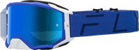 Fly Racing Zone Pro Goggle Blue W/ Sky Blue Mir/Sky Blue Lens FLY RACING