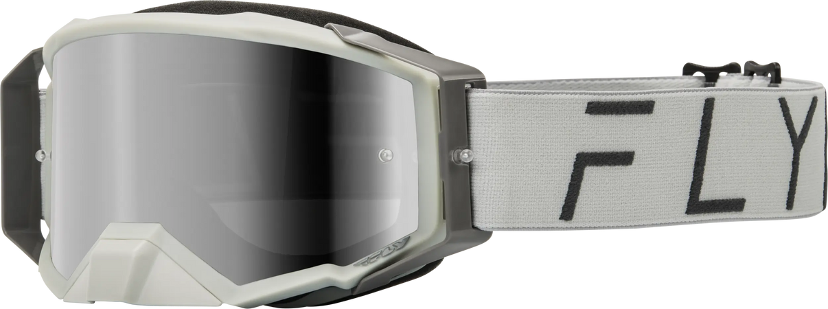 Fly Racing Zone Pro Goggle Grey W/ Grey Mirror/Smoke Lens FLY RACING