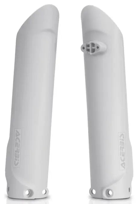 Fork Covers White ACERBIS