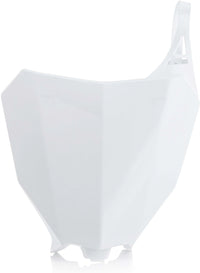 Front Number Plate White ACERBIS