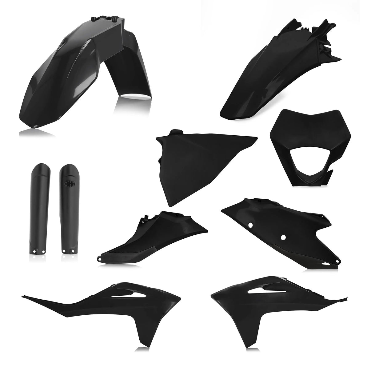 Full Plastic Kit Gas Black ACERBIS