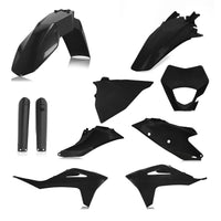 Full Plastic Kit Gas Black ACERBIS