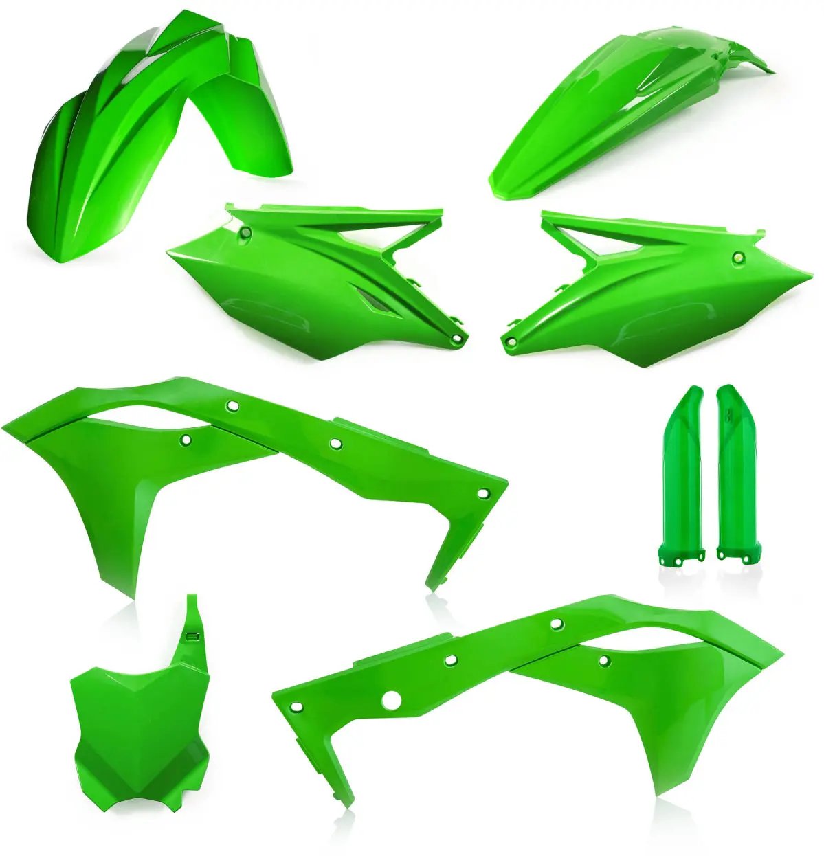Full Plastic Kit Green ACERBIS