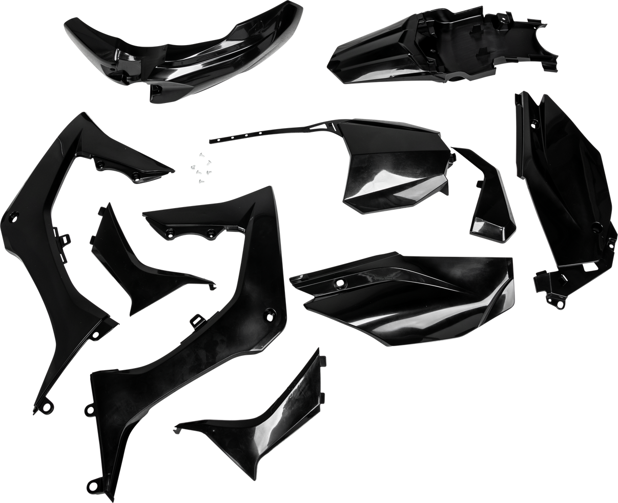 Full Plastic Kit Hon Black ACERBIS