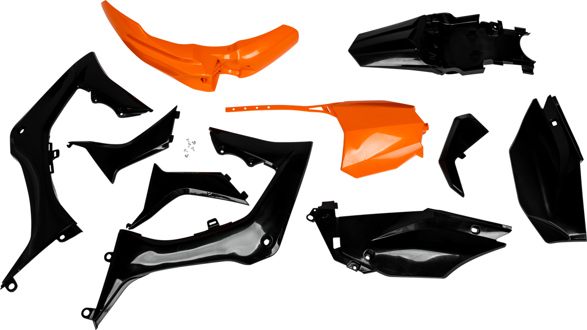 Full Plastic Kit Hon Orange/Black ACERBIS