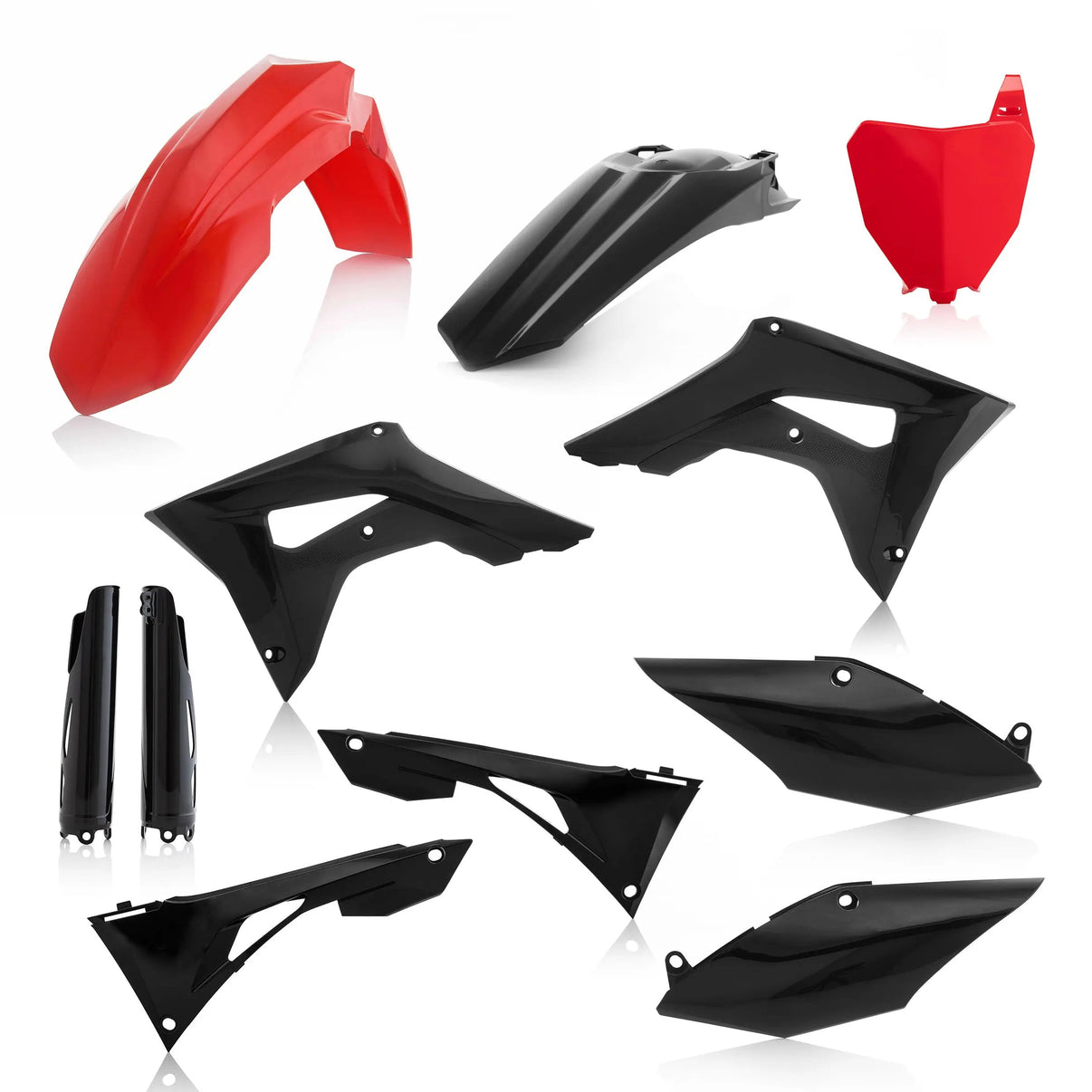 Full Plastic Kit Hon Red/Black ACERBIS