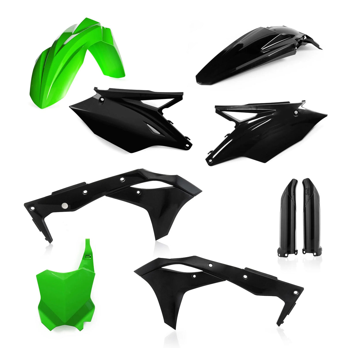 Full Plastic Kit Kaw Green/Black ACERBIS