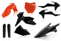 Full Plastic Kit Orange/Black ACERBIS