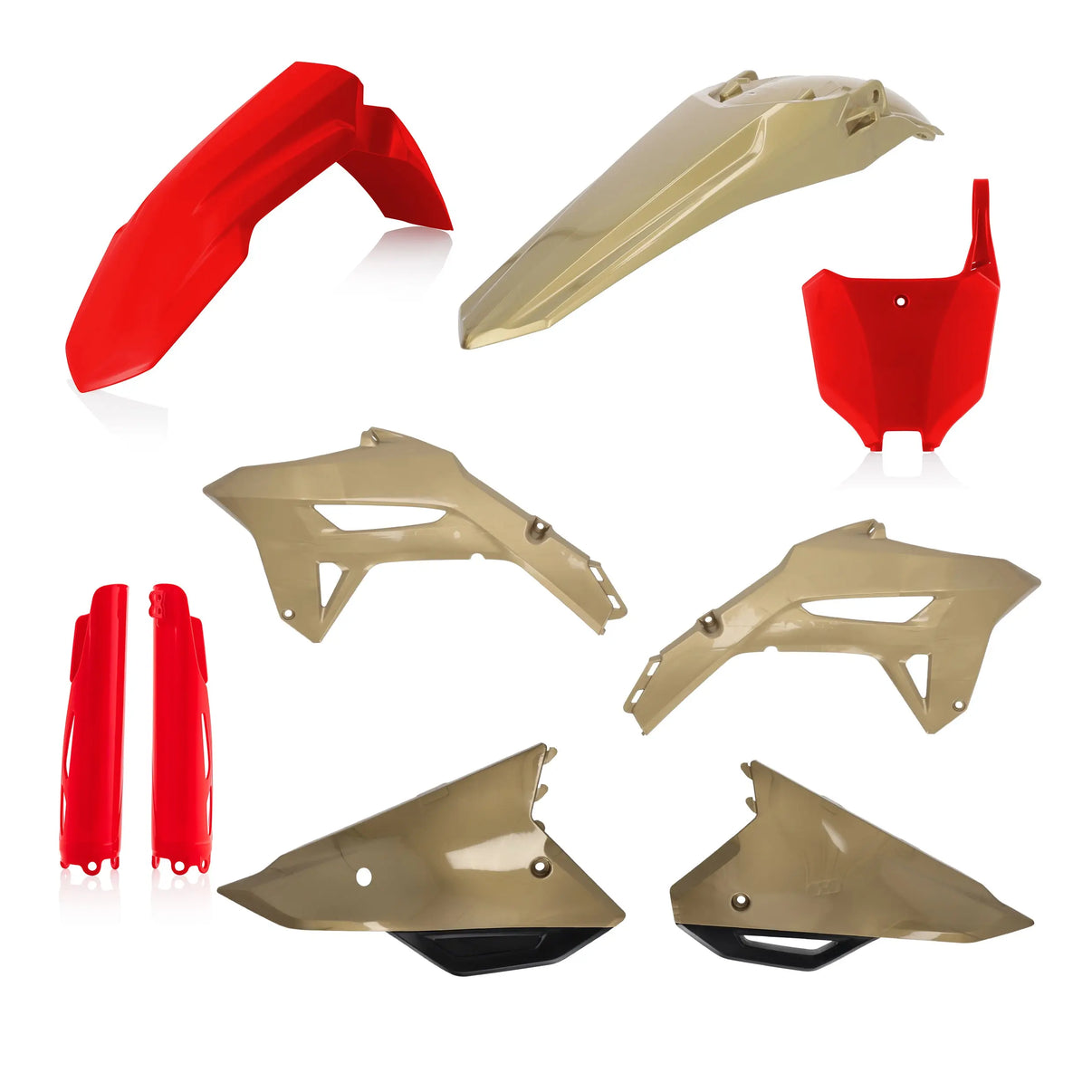 Full Plastic Kit Red/Gold Hon ACERBIS