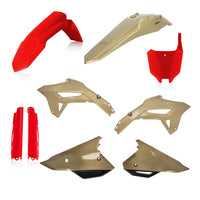 Full Plastic Kit Red/Gold Hon ACERBIS
