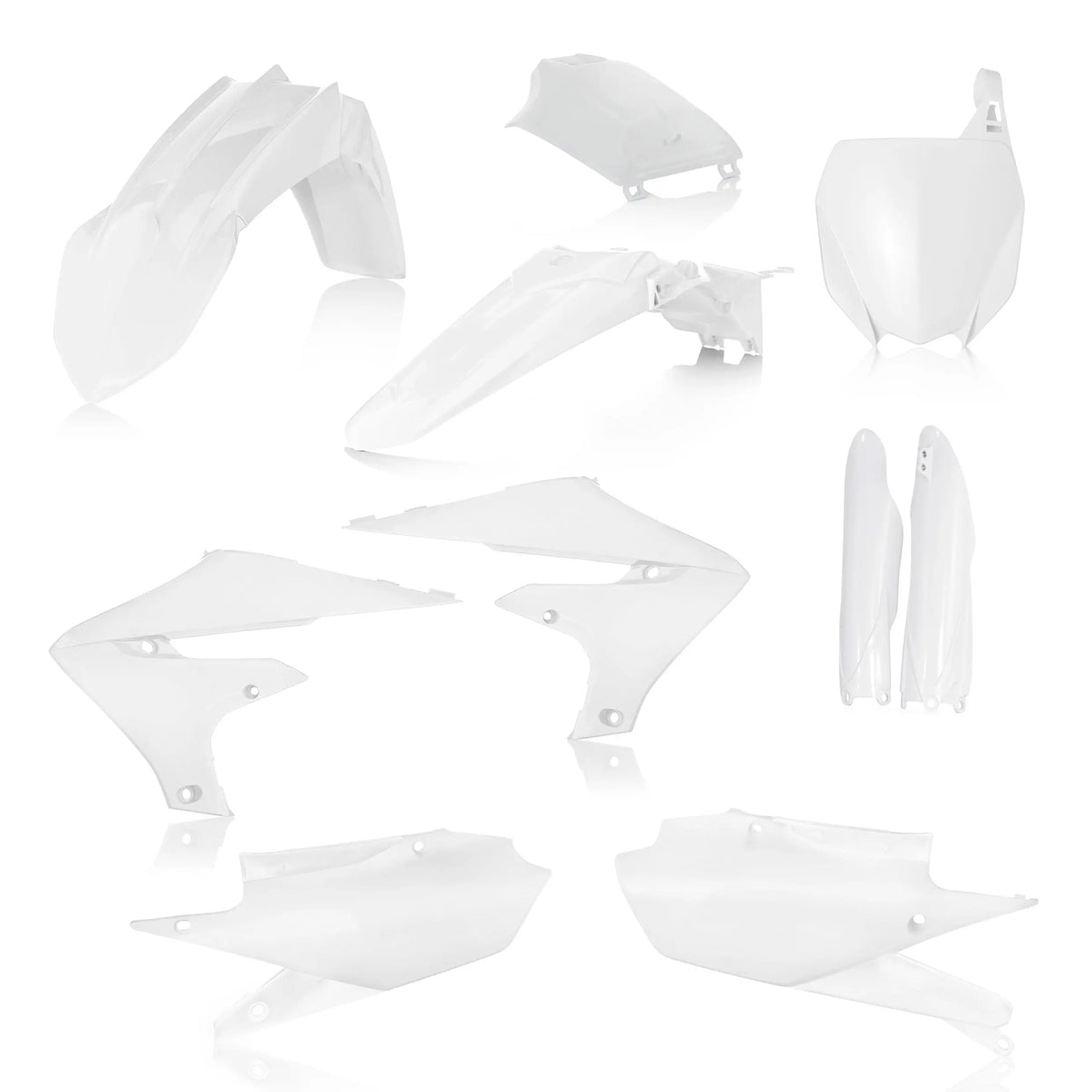 Full Plastic Kit White ACERBIS