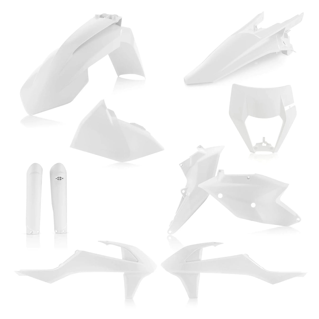Full Plastic Kit White ACERBIS