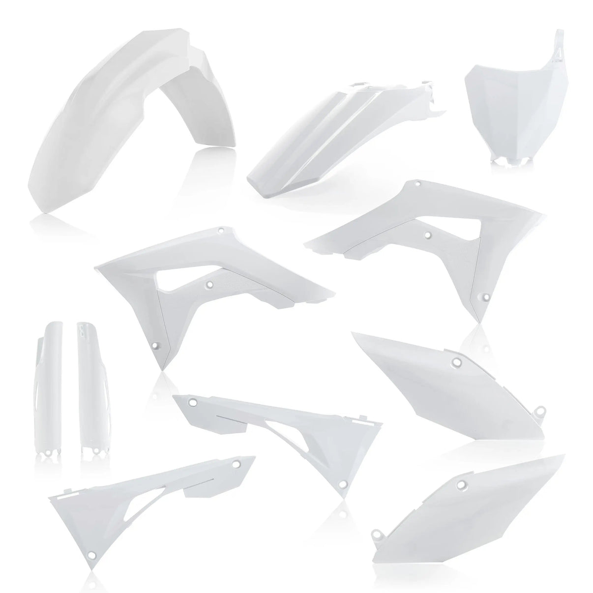 Full Plastic Kit White ACERBIS