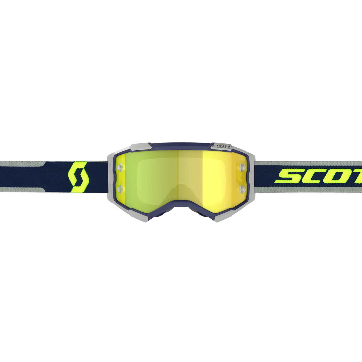 Fury Goggle Blue/Grey Yellow Chrome Works Lens SCOTT