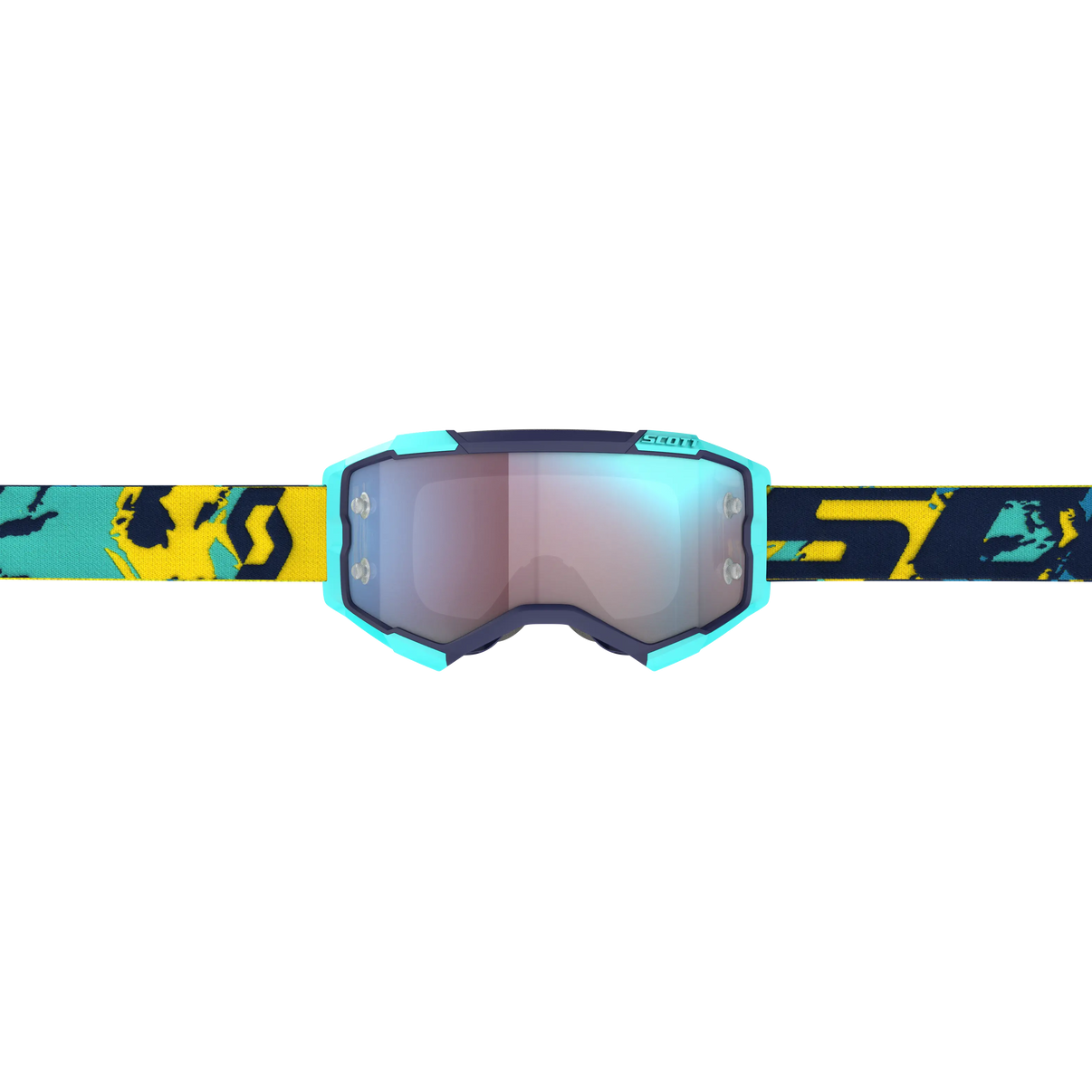 Fury Goggle Blue/Orange Blue Chrome Works Lens SCOTT