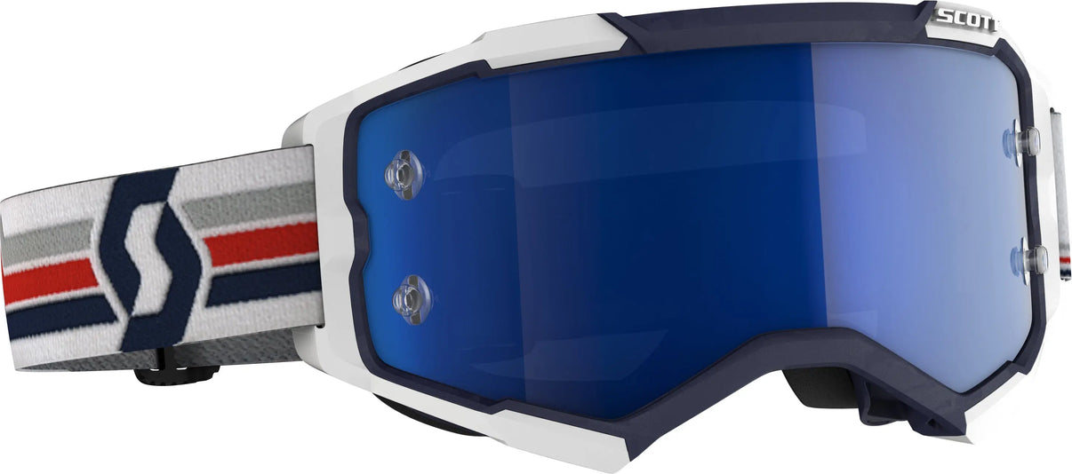 Fury Goggle Blue/White Electric Blue Chrome Works SCOTT