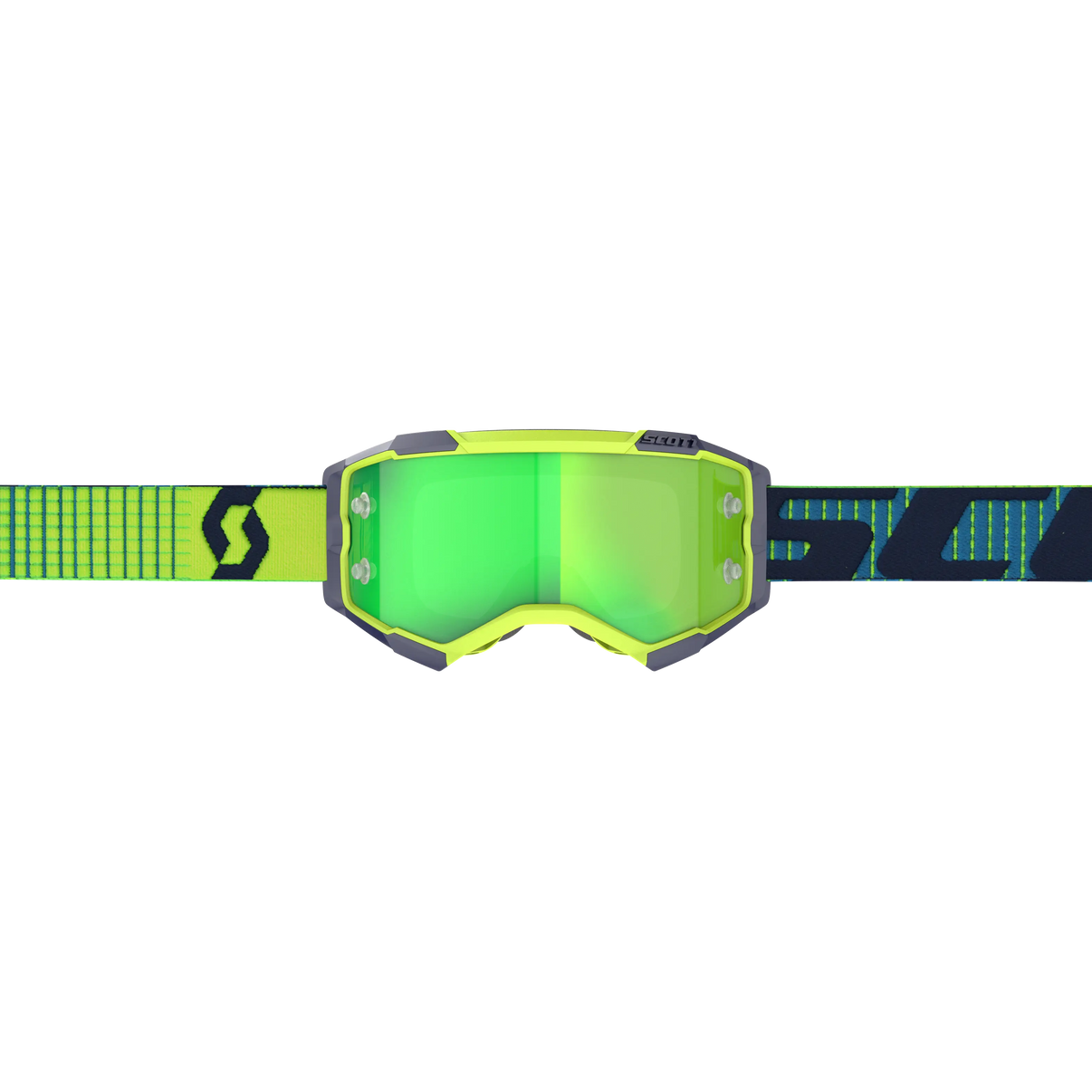 Fury Goggle Blue/Yellow Green Chrome Works Lens SCOTT