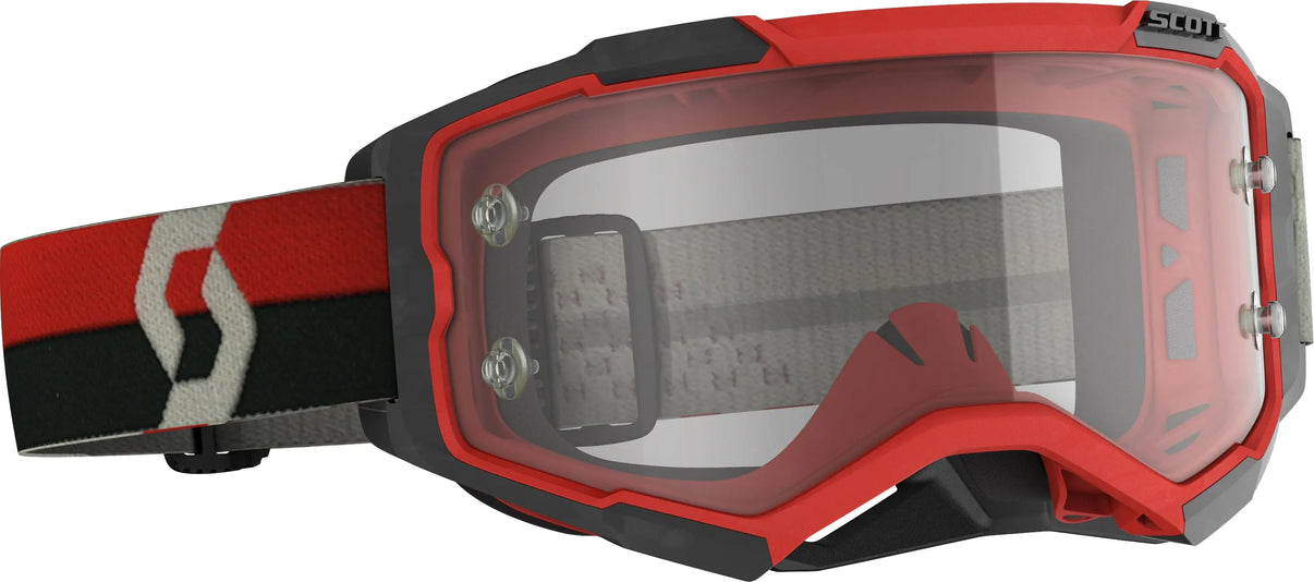 Fury Goggle Red/Black Clear Works Lens SCOTT