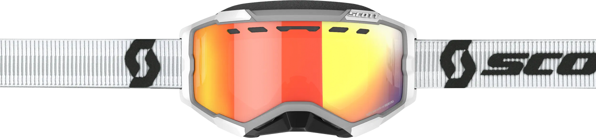 Fury Goggle Snow Cross Ls White W/Red Chrome SCOTT