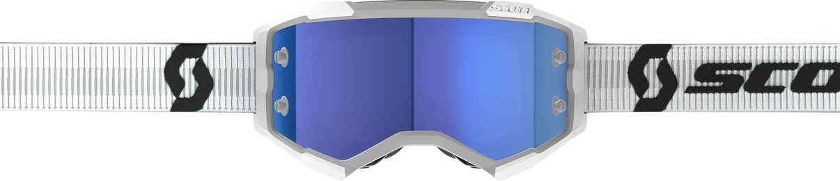 Fury Goggle White Blue Chrome Works SCOTT