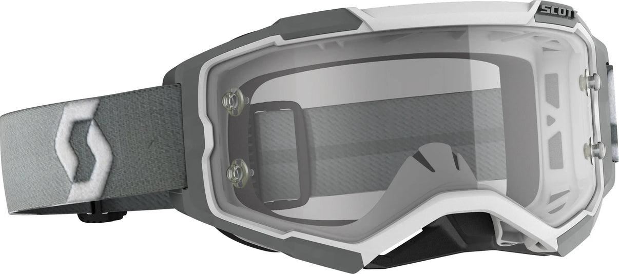 Fury Goggle White/Grey Clear Works Lens SCOTT