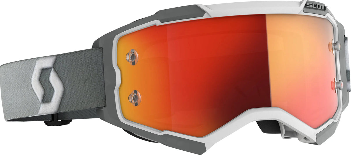 Fury Goggle White/Grey Orange Chrome Works SCOTT