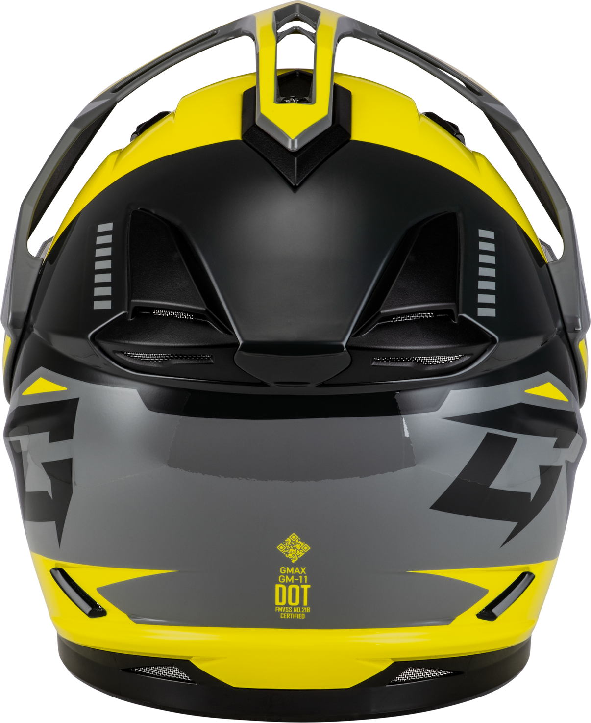 Gm 11s Ronin Snow Helmet W/ Elec Shld Yellow/Slvr/Grey Sm GMAX