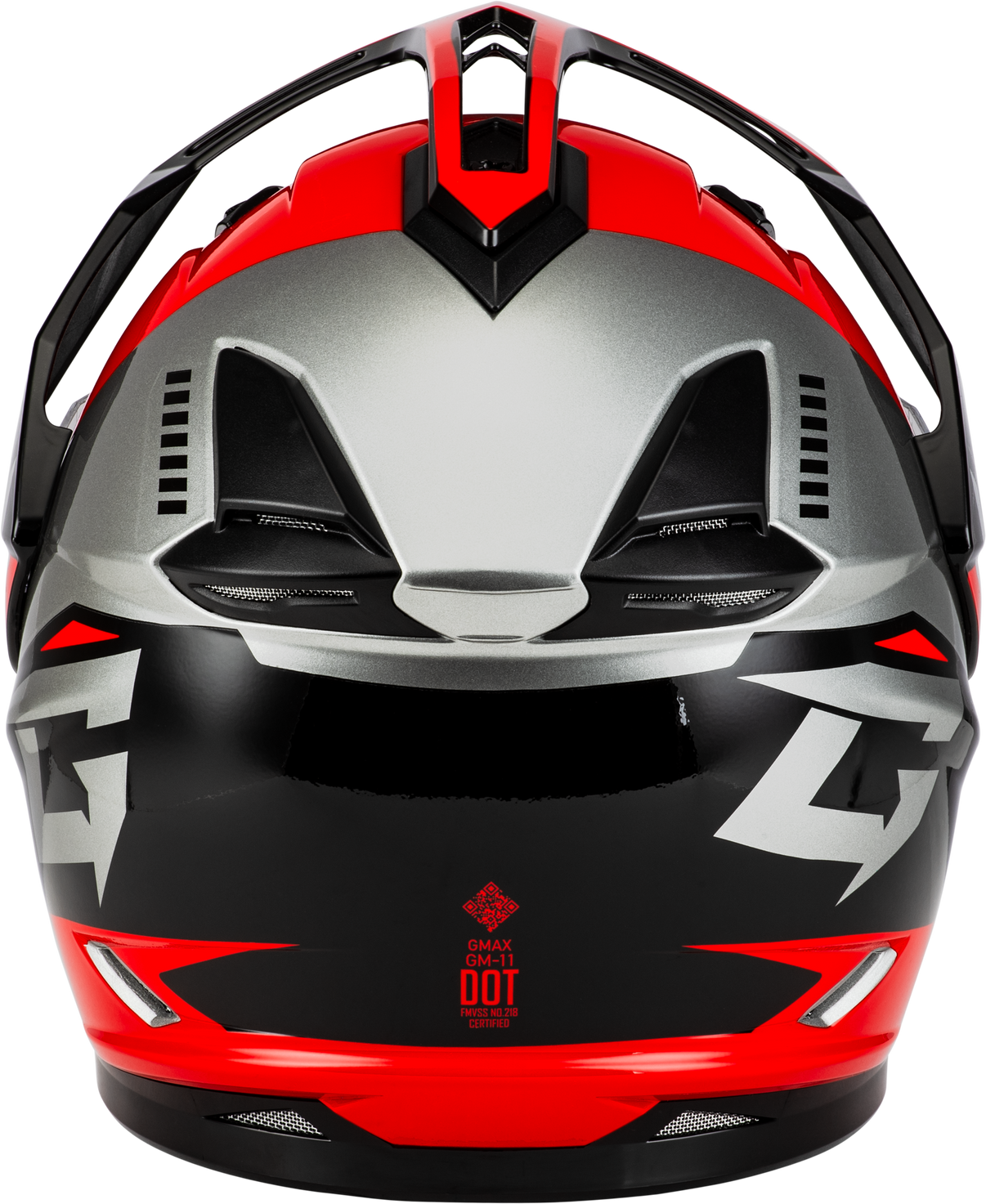 Gm 11s Ronin Snow Helmet W/ Electric Shield Black/Red 2x GMAX